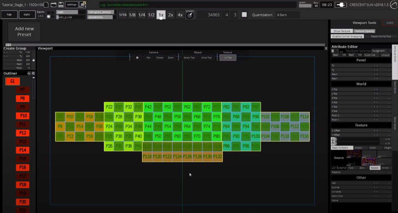 crescent sun world editor 2 stage layout