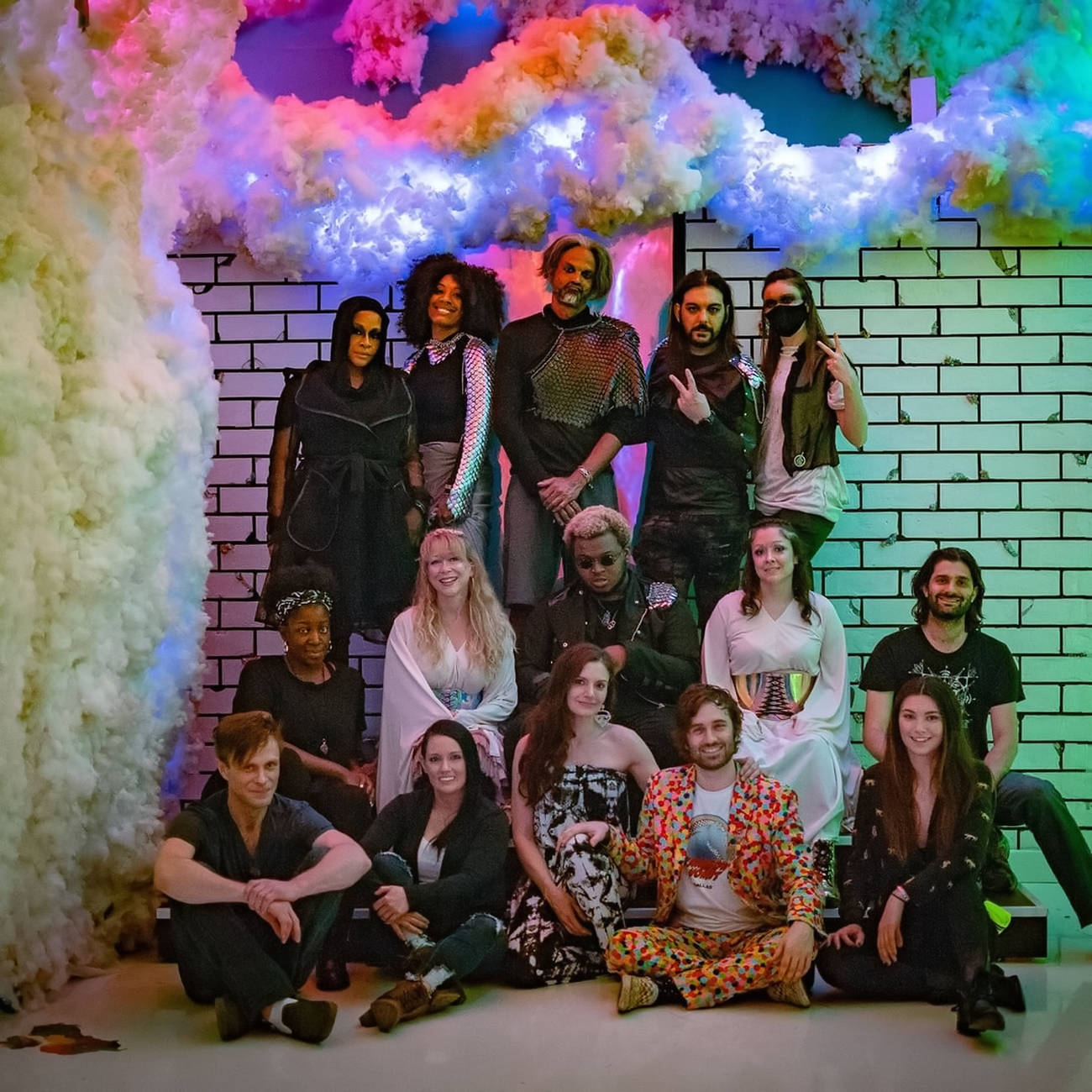 a photo of Lucas Morgan and the Rainbow Vomit cast from The Rising